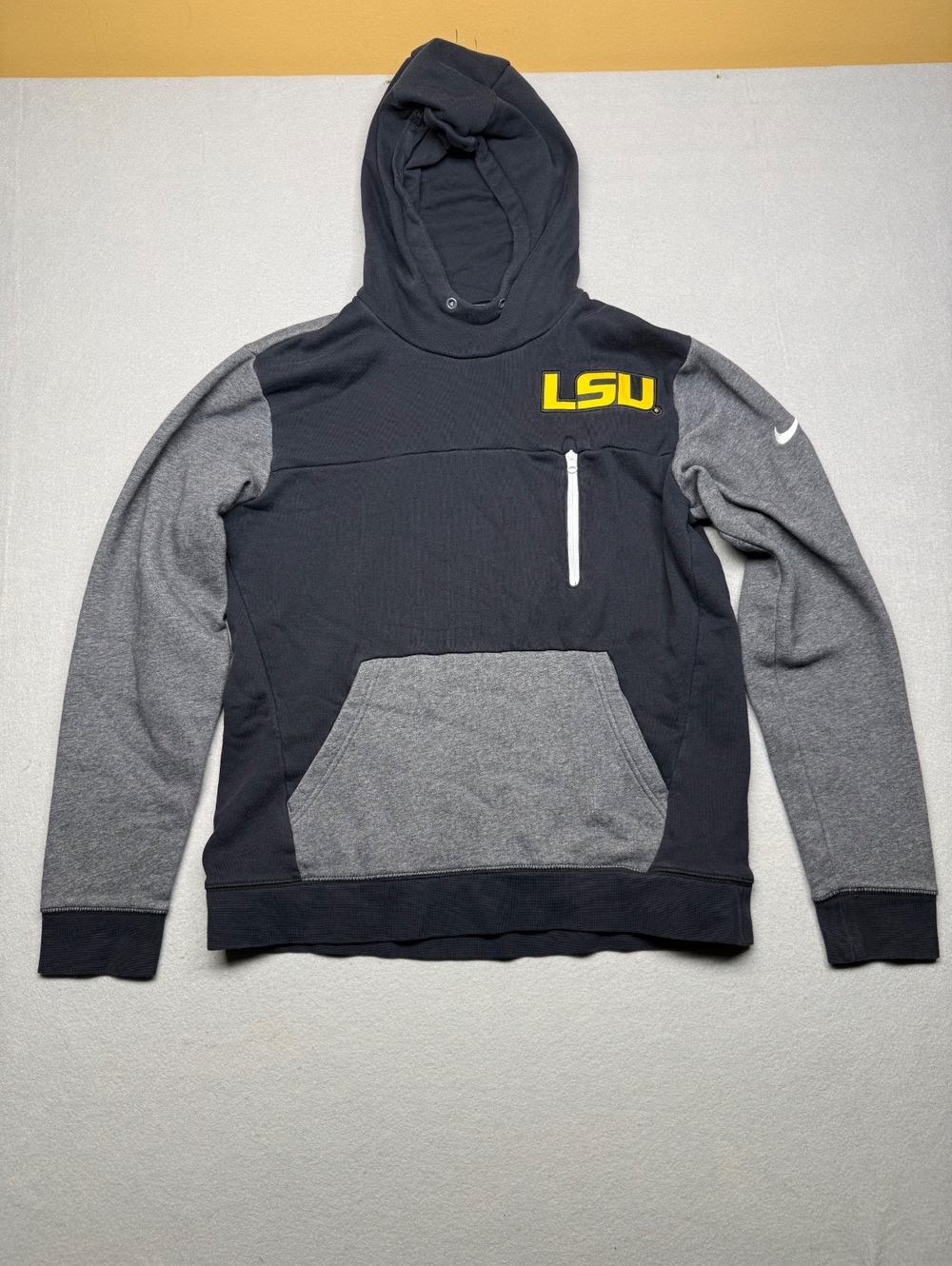 LSU Nike Hoodie Men's Large Black Gray NCAA Football